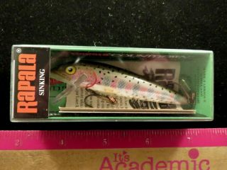 Vintage Rapala Normark Countdown Minnow Cd - 9 Rt Rainbow Trout Ireland Lure Nos