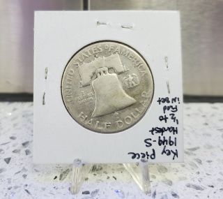 1949 S Ben Franklin Silver Half Dollar 90 Silver 50C 50 Cent Coin Key Date Rare 2
