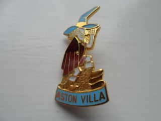 Old Rare Aston Villa Football Club Enamel Badge