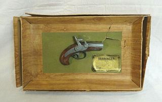 Rare 1950`s Revell Derringer Hand Gun Factory Built Model Kit Store Display
