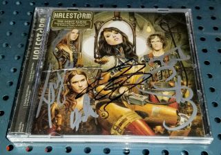 Rare Self Titled By Halestorm Signed Autographed Cd By All Lzzy Hale