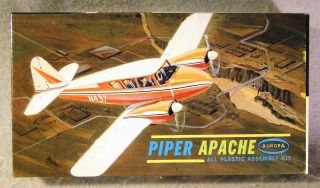 Aurora Approx 1/64 Scale Piper Apache Rare Vintage Plastic Model Kit