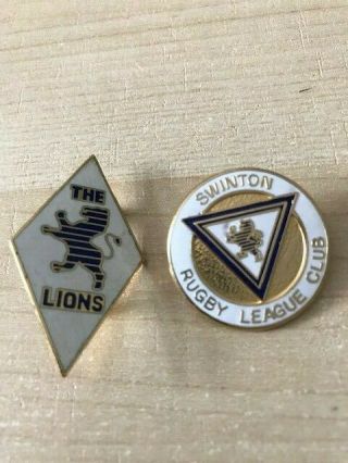 Swinton Rugby League Badges Vintage Retro Rare Reeves Badge