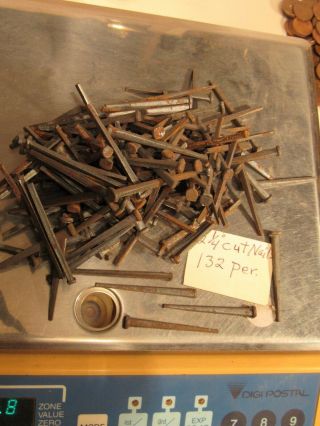 Antique Cut Nails 2 " Long 132 Nails Per Lb.  2 Lbs.  265 Nails