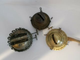 Antique P & A Mfg.  Co.  Two Wick Oil Lamp Burner &rayo Queen Anne & Extra Burner