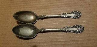 2 Antique Vintage Collectible Spoons 6 " 1847 Rogers Bros A1 Silver Plate
