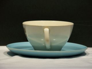 Cannonsburg Temporama Mid - Century Cup and Saucer 2