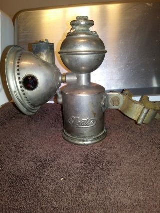 Antique Electro Carbide Bicycle Motorcycle Light Lamp W Jewels