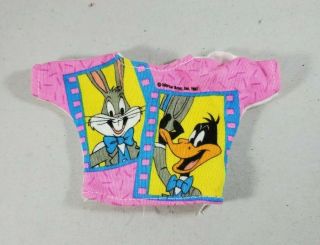 Vintage Barbie Looney Tunes Bugs Bunny & Daffy Duck Shirt Top Rare