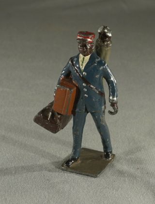 Vintage Antique Lead African American Porter Figure (inv.  No.  211)