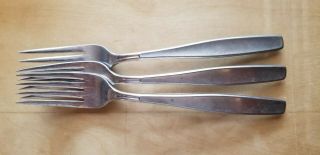 3 Antique Vintage Collectible Forks 6.  75 ",  Rogers Cutlery Stainless - Usa
