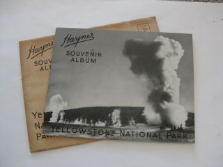 Vtg 1940 Haynes Yellowstone National Park Souvenir Travel Photo Album Book Rare