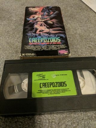Creepozoids Urban Classics Rare Cult Creature Sci - Fi Alien Horror VHS 3