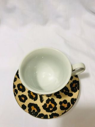 Leopard Print Tea Cup And Saucer 2
