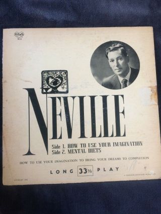 Neville Goddard How To Use Your Imagination / Mental Diets Rare 1955 Psych Rca