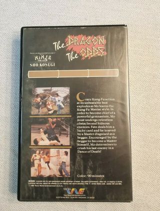 1986 The Dragon the Odds VHS Kung Fu Martial Arts NINJA THEATER SHO KOSUGI RARE 2