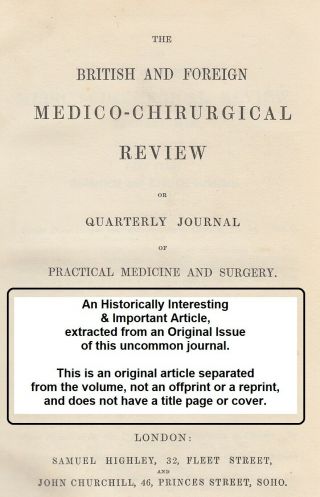 On The Effects Of Chloroform.  A Rare Article From The British And Forei