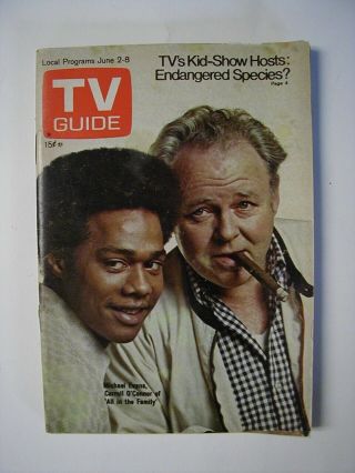 Los Angeles June 2 1973 Tv Guide All In The Family Michael Evans O 