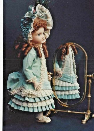 21 - 22 " Antique French Bru/jumeau - German Doll Dress Jacket/bonnet Undies Pattern