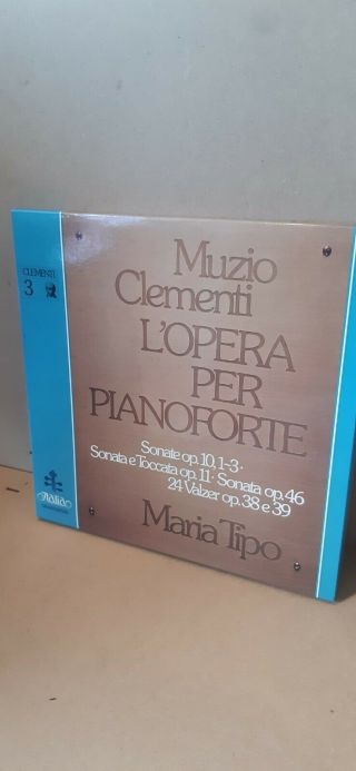 Clementi Maria Tipo Opera Per Pianoforte 3 Itl 70081 Rare 1982 Italy Box 3 Lp Nm