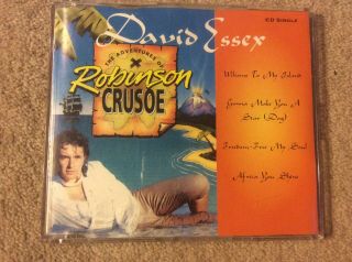 Very Rare David Essex The Adventures Of Robinson Crusoe 4 Track Cd Single