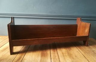 Edwardian Oak Book Trough With Arts And Crafts Influence