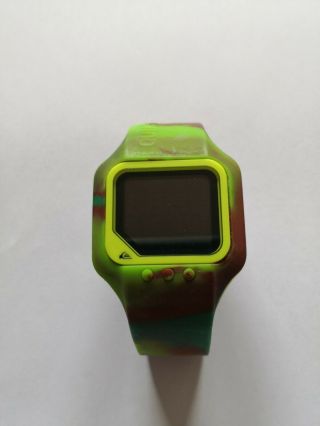 Quiksilver Very Rare The Rubb Digital Green Watch