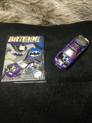 Rare Warner Bros Studio Store Batman Racecar Die Cast Toy Race Car 1:64 Scale