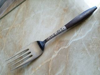 Antique Vintage Collectible Serving Fork 8.  5 " Interpur Stainless Steel - Japan