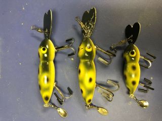 Three Frog Color Whopper Stopper Hellbender Fishing Lures