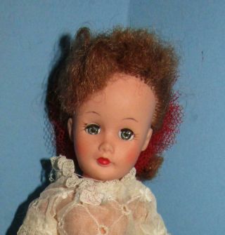 Vintage 10 Inch Auburn Hair Fashion Doll 1950 