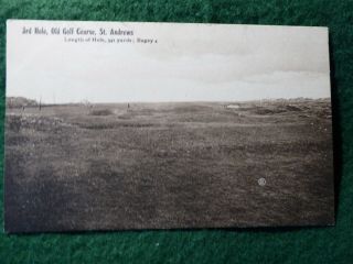 Golf At St Andrews.  3rd Hole On The Old Course.  Rare J & G Innes Series.