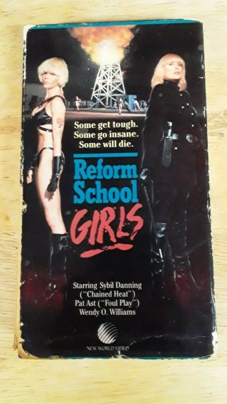 Reform School Girls Vhs Rare Cult Exploitation Horror Woman In Prison Sleaze