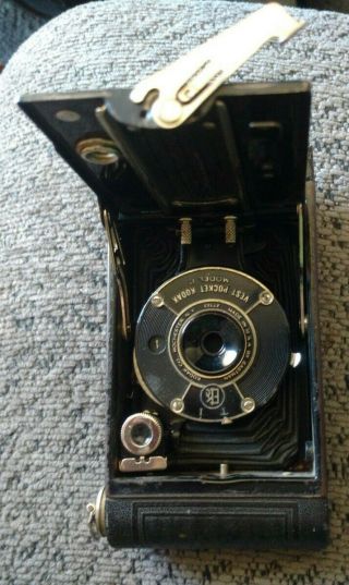 Antique Kodak Vest Pocket Folding Camera Model B Not.