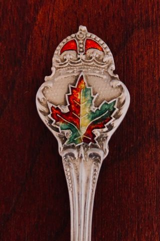 - Breadner Canadian Sterling Silver & Enamel Souvenir Spoon For Parry Sound