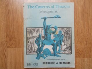 The Caverns Of Thracia For Use With Dungeons And Dragons 1st Print Rare