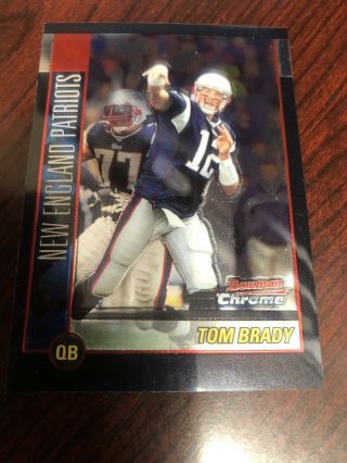Tom Brady 2002 Bowman Chrome Card 99 Patriots Rare 2nd Year