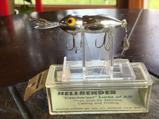 Vintage Whopper Stopper Hellbender Spinning Fishing Lure Color 1039 Nos
