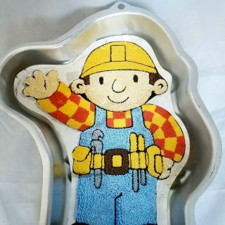 Wilton Bob The Builder Cake Pan Vintage 2002 2105 - 5025 With Insert Collectable