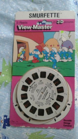 Rare The Smurfs Smurfette Cartoon Tv Show View - Master Reels Pack Set / 1982/