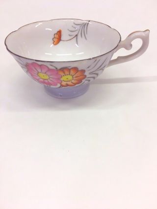 Vintage TEA CUP & SAUCER Royal Sealy China Japan Flowers 2