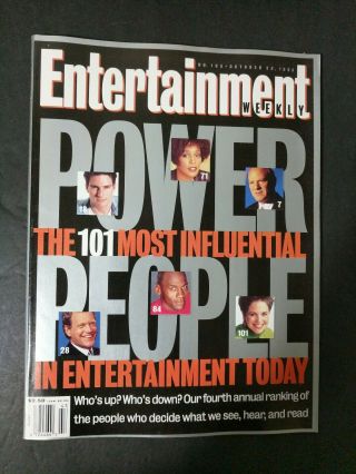 Entertainment Weekly,  October 22 1993 Power People Tom Cruise Letterman