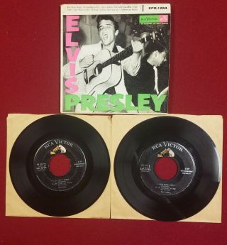 Elvis Presley Rca Victor Epb - 1254 Rockabilly Self Titled 45 Rare