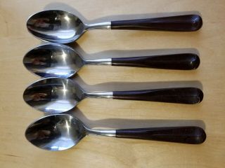 4 Antique,  Vintage Collectible Spoons 6 " Oxford Hall Stainless - Japan
