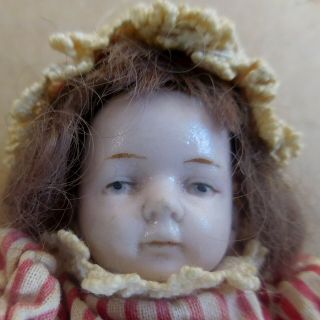 Antique Small Jointed Bisque Ceramic Doll Made In Germany 2