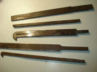 5 Antique Wooden Plow Plane Cutter Irons