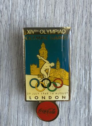 Pin Xiv.  Olympic Games London 1948 - Official Logo Very Rare
