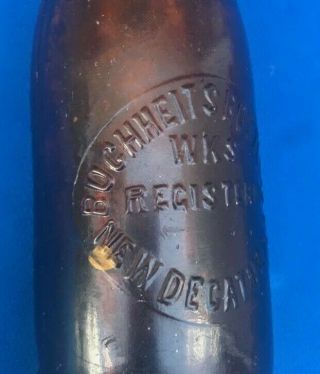 Rare - BUCHHEIT ' S - Decatur Ala - Amber Slug Plate Coca Cola Bottle Coke AL 2