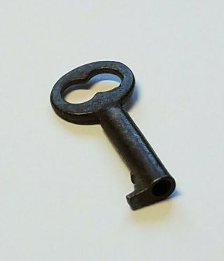 Antique Skeleton Hollow Barrel Handcuff Key 1 " Inches Long K 13 S&h Too
