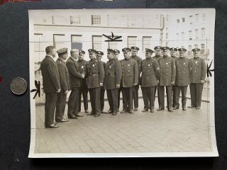 1931 Ny Police Dept Antique Press Photo York Nypd 13 Officers In Uniform